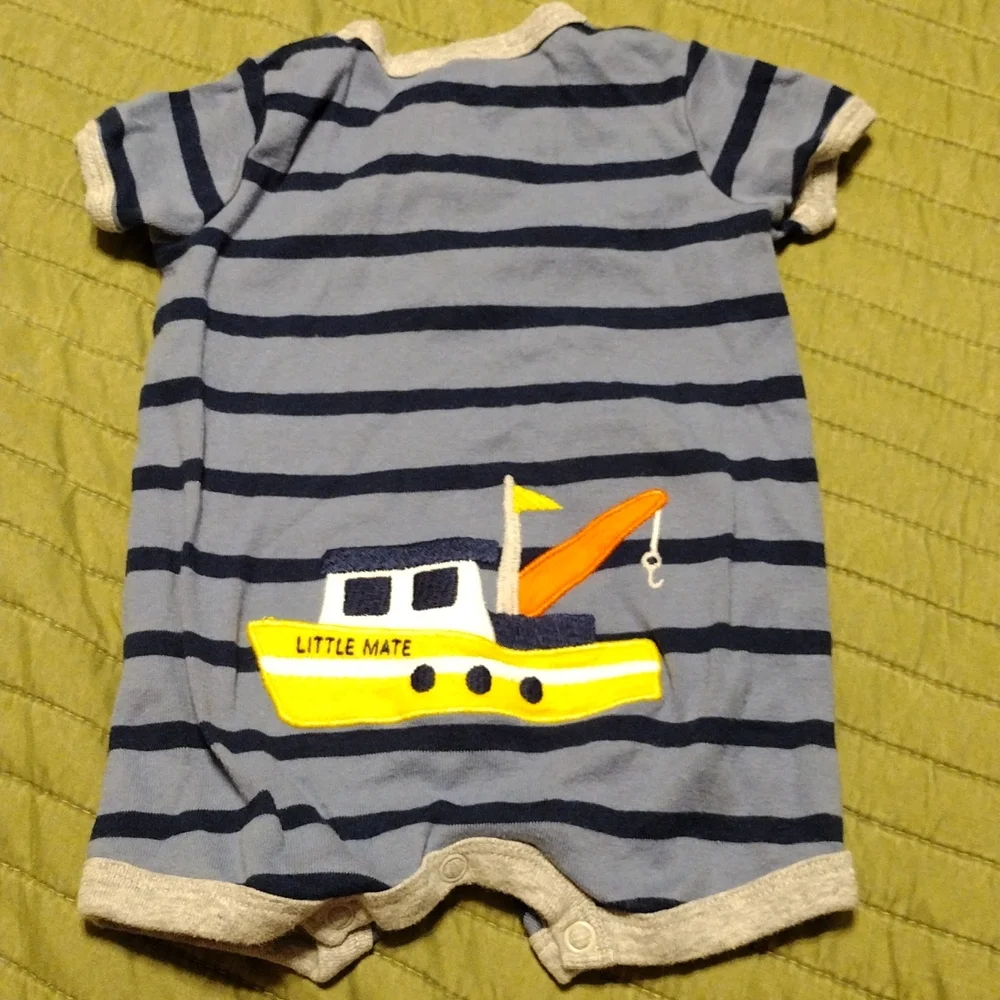Carter's Short Sleeve Rompers - Picture 3 of 10
